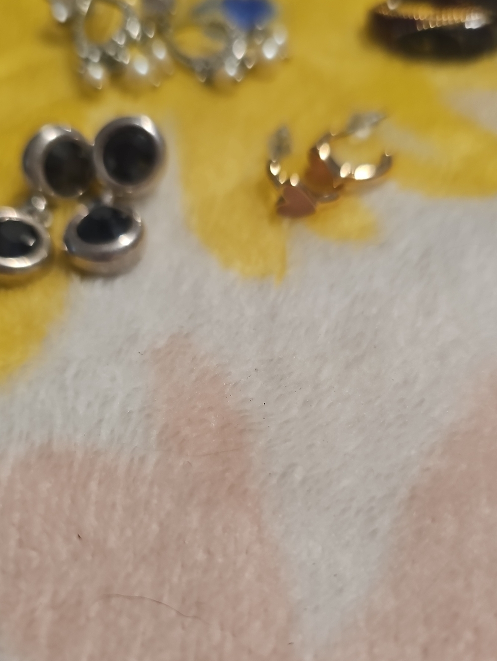 Gold and Black Round Stud Earrings - Women's Fashion Jewelry